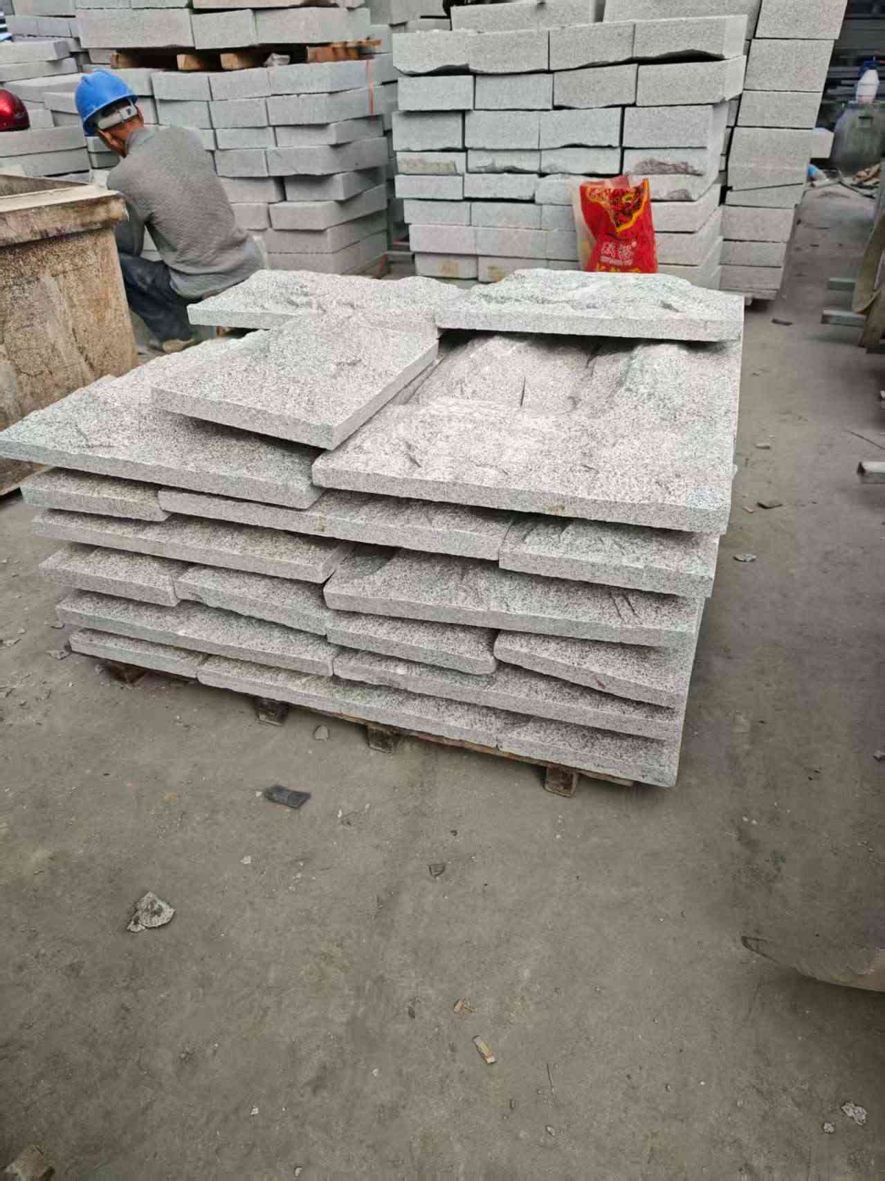 宿迁芝麻白蘑菇石，自然面